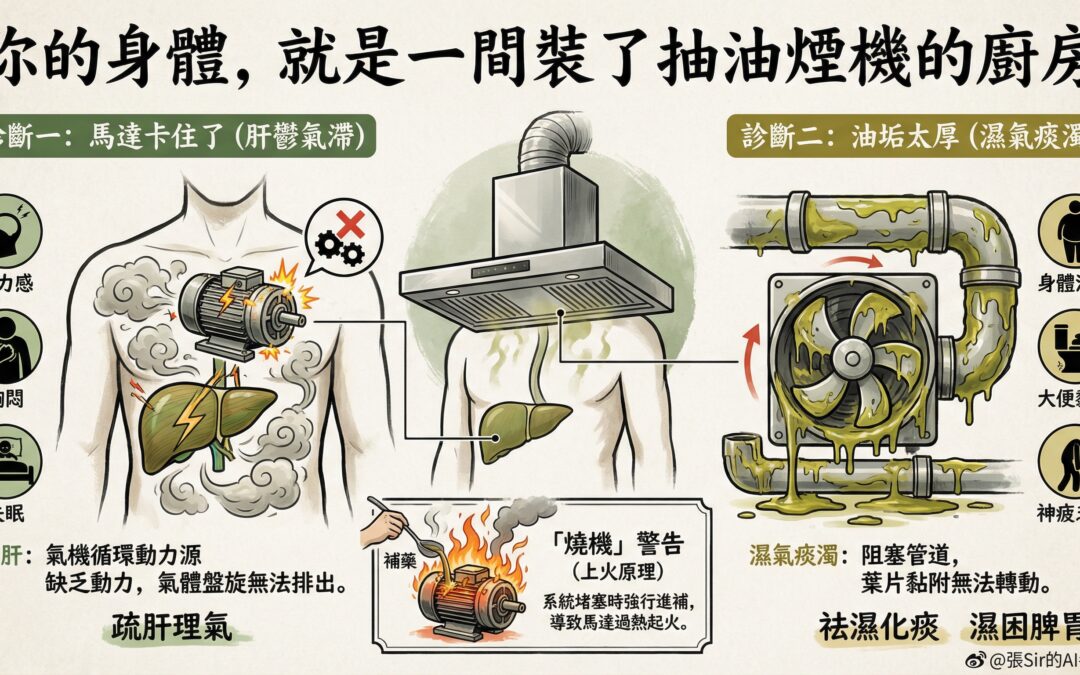 【養生篇04】 廚房裡的診斷學：為什麼你的「馬達」轉不動？