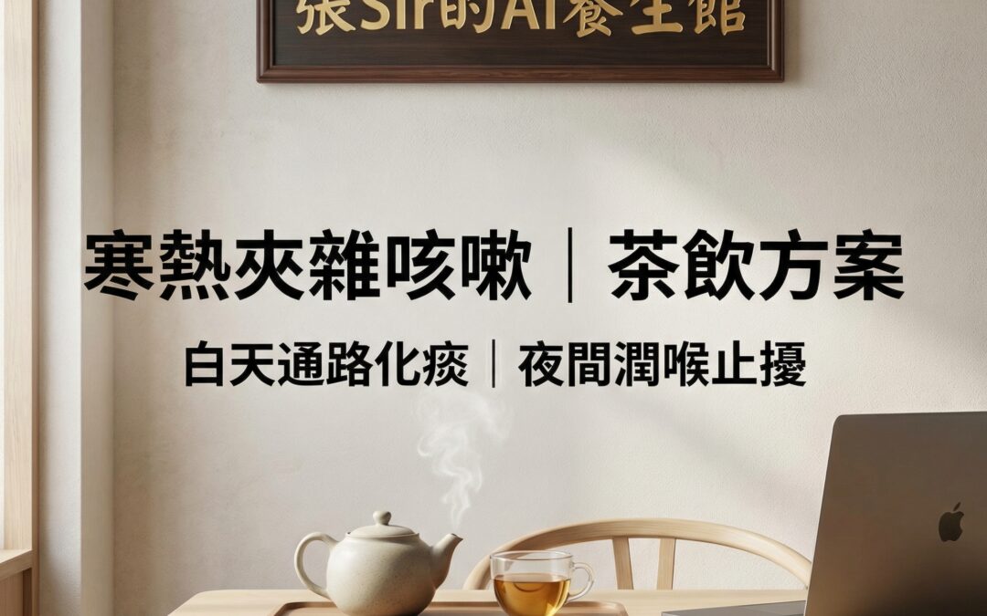[養生茶] 最常見的咳嗽：非偏寒、非偏熱，「寒熱夾雜」——用茶飲把路打通、把喉嚨潤住