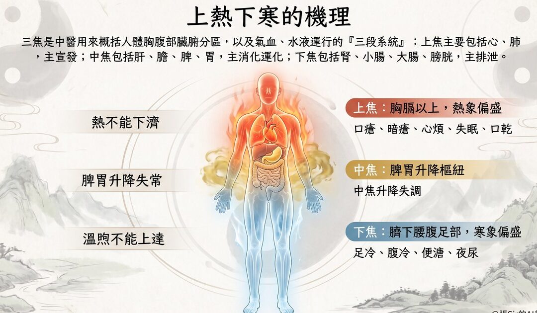 上面着火，下面結冰：讀懂「上熱下寒」