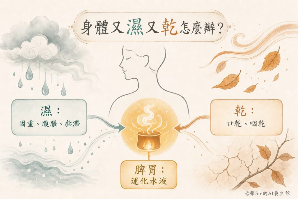 9月初秋,身體又濕又乾,怎麼辦?