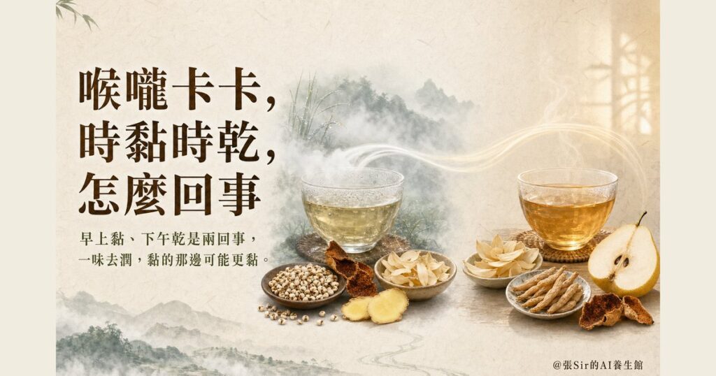 喉嚨卡卡，時黏時乾，怎麼回事
