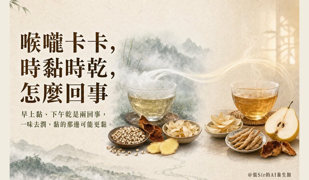 喉嚨卡卡，時黏時乾，怎麼回事