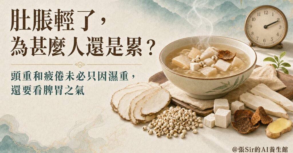 肚脹輕了，為甚麼人還是累？