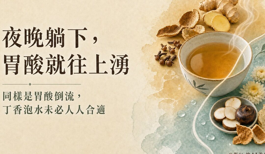 夜晚躺下，胃酸就往上湧