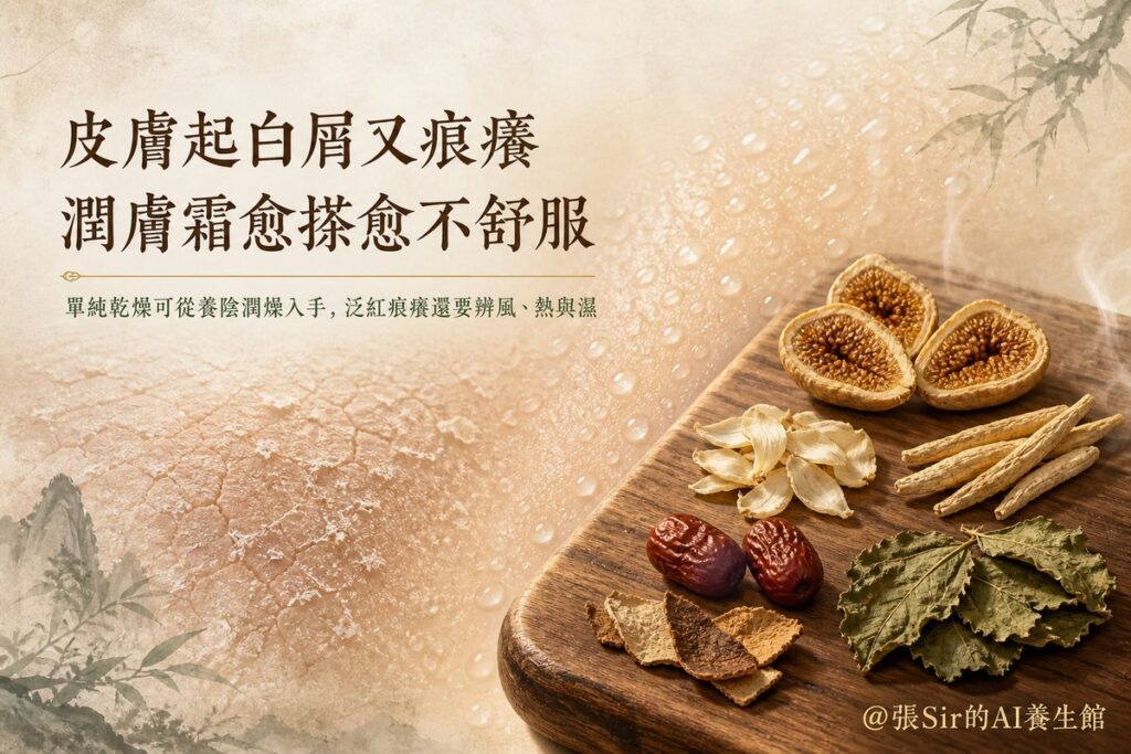 皮膚起白屑又痕癢，潤膚霜愈搽愈不舒服