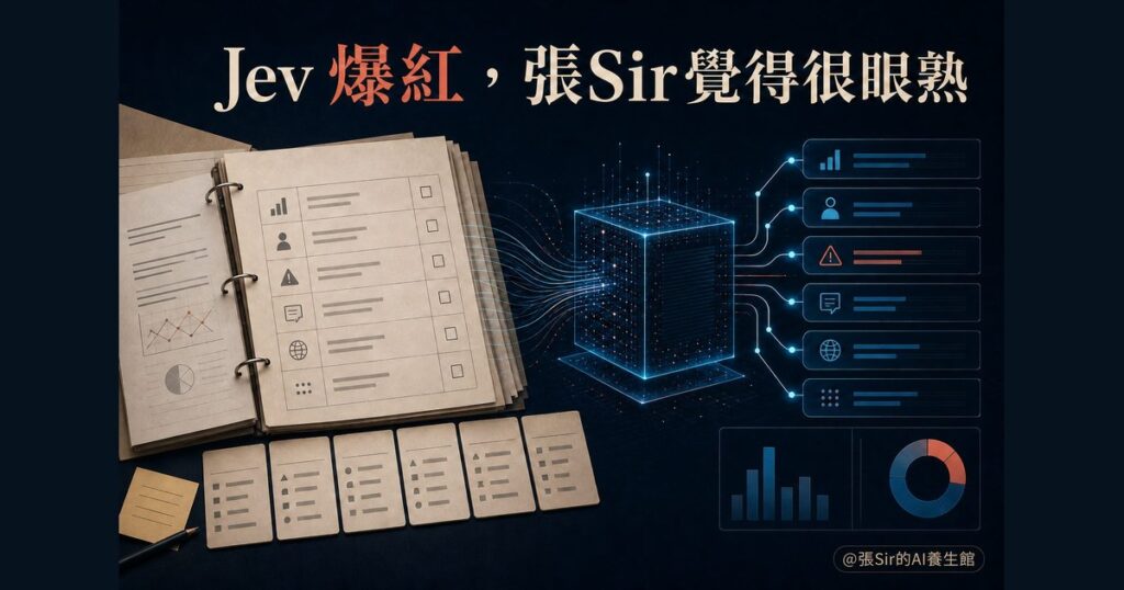 Jev 爆紅，張Sir覺得很眼熟