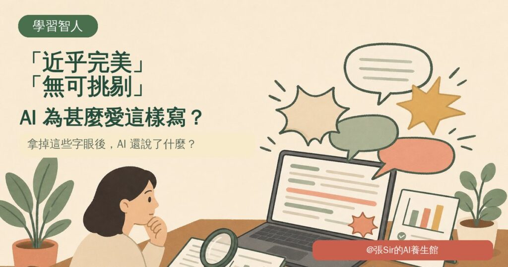 「近乎完美」「無可挑剔」「不堪設想」:AI為甚麼愛這樣寫?