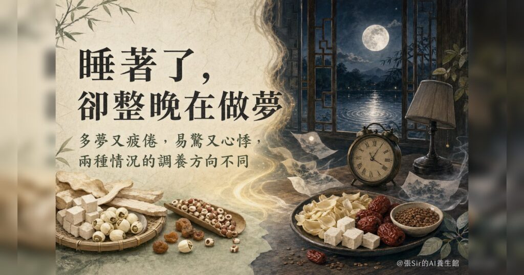 睡著了,卻整晚在做夢