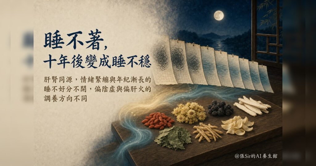 睡不著,十年後變成睡不穩