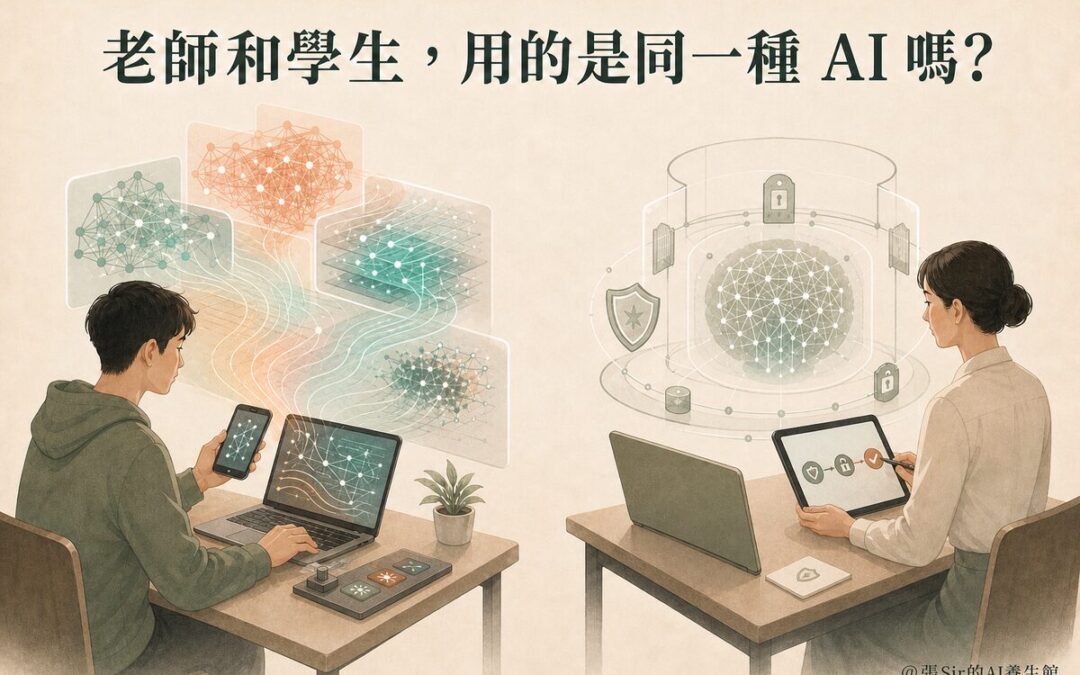 老師和學生，用的是同一種 AI 嗎？